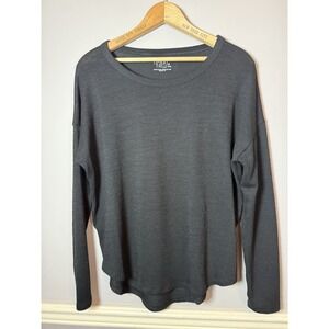 Women's Time and Tru Long Sleeve Top black Small(4-6)